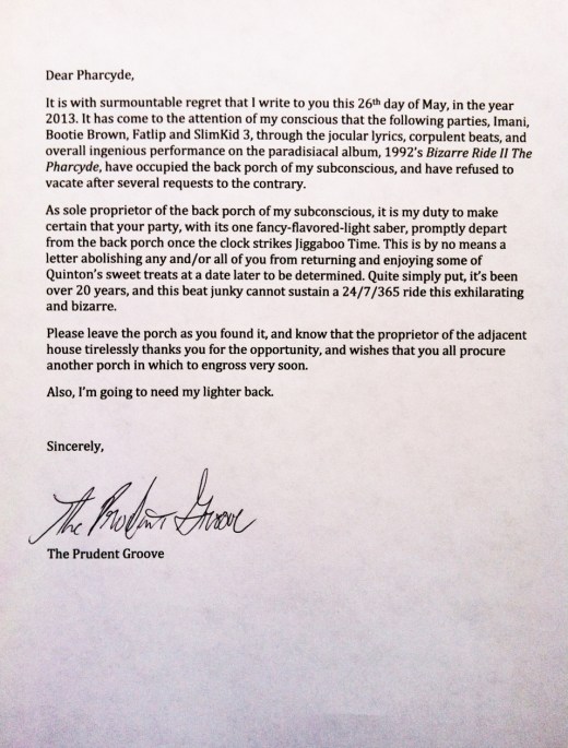Pharcyde Letter