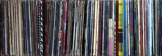 I didn't know what to take a picture of, so here is a row of records.
