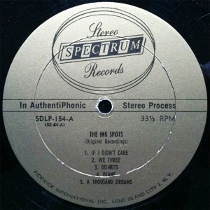 Ink Spots Label